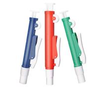 3 Pezzi Pompa Manuale per Pipette Scientifiche in Plastica, Controllo | Pipette Sierologiche e Vetro, Regolazione Rotella, Leva di Rilascio, Set da 2ml 10ml 25ml