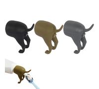 3 Pezzi Pooping Dog Toothpaste Topper, Tappo Divertente per Dentifricio Portatile, Dispenser Creativo per Topper per Dentifricio