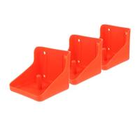 3 Pezzi Porta Blocco di Sale per Capre e Pecore, Plastica Rossa | Posizioni Fisse Multiple, Montaggio su Recinzione o Palo, Superficie Liscia senza Bave, Resistente All'usura