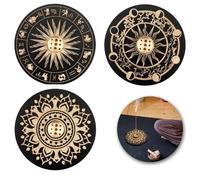 3 Pezzi Porta Incenso Portaincenso di Loto in Legno Porta Incenso per Bastoncini Portaincenso a 9 Fori Adatto per la Decorazione Domestica Ufficio Sala da tè Caffetteria Sala Yoga