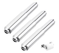 3 Pezzi Porta Rotolo Carta Igienica, Bobina di Carta Cromata, Supporto Carta Igienica Scalabile, per Rotolo di Carta Igienica