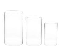 3 pezzi portacandele cilindro in con tubo per canna fumaria, cilindri per