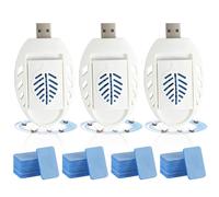 3 Pezzi Portatile Repellente per Insetti, Elettrico per Zanzare Sicurezza, USB M