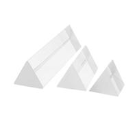 3 Pezzi Prisma Triangolare per Esperimenti e Fotografia Struttura Stabile e Precisione per Immagini e Ricerche Accurate
