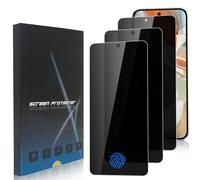 3 Pezzi Privacy Pellicola Protettiva per Google Pixel 9 Pro XL, Durezza 9H Anti-Spia Vetro Temperato Protezione Schermo per Pixel 9 Pro XL, Anti-Graffio, Supporta Sblocco delle Impronte Digitali