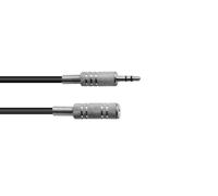 3 pezzi - Prolunga Audio Stereo OMNITRONIC 3m con Jack 3,5mm - Cavo Nero Profess