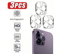 3 pezzi Protezione in vetro temperato per obiettivo fotocamera, compatibile con Apple 17/17Pro/17Promax/17Air/13/14/15/16/Pro/Pro Max - Protezione full coverage ad alta definizione e trasparente iPhon