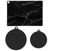 3 Pezzi Protezione Piano Induzione 18 cm, 22 cm, 35 x 25 cm, Tappetino Piano Induzione, Copri Piano Induzione, Tappetino Protezione Piano Induzione