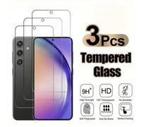 3 pezzi Protezione schermo in vetro temperato con durezza 9H, anti-graffio, senza bolle, facile da installare, compatibile con Samsung Galaxy S23 FE, Galaxy A16/A15/A15 5G, A25 5G, A05s/A05, A14, A24,