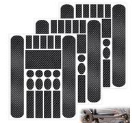 3 Pezzi Protezione Telaio Bici Adesivi, Pellicola Protettiva Telaio della Bicicletta, Adesivi in Fibra di Carbonio per Telai di Biciclette, Adesivo Protettivi Bici per Downhill, MTB, Mountain Bike