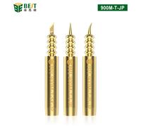 3 pezzi punte per saldatore rame privo di ossigeno 0.1mm punte per saldatura linea di mosca punte per saldatore per 936 stazione di saldatura BGA fai da te Re