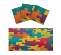 3 pezzi puzzle fluorescenti coperture per plafoniere 1,2 x 0,6 m | Decorazione magnetica da soffitto per aula, ufficio, casa