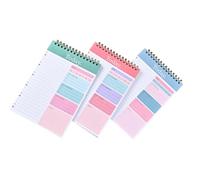 3 Pezzi Quaderno Organizer Giornaliero A5 Spirale Doppia, Pianificazione | Gestione del Tracciamento Abitudini, Design Minimalista, per Studio e Viaggio, Leggero