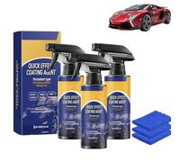 3 pezzi Quick Effect Coating Agent Spray, 3 in 1 ad alta protezione per auto, spray coating agente, spray per rivestimento auto, protezione e sbiancamento uniti