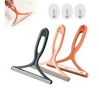 3 pezzi Rasoio per pelucchi, rimozione lanugine portatile levapelucchi manuale leva pelucchi con 3 ganci, utilizzato per riparare cappotti e tessuti in cashmere, tappeti(manico allargato)