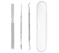 3 Pezzi Realizzati Con Strumenti Per Unghie In Acciaio Inossidabile, Stelle Per Nail Art Fai -Da -Te, Strumenti Di Lucidatura Per Unghie, Forniture Per La Cura Delle Unghie.