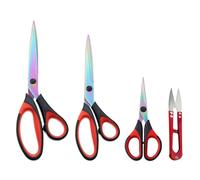 3 Pezzi Realizzati In Acciaio Inossidabile E 1 Pezzo Di Forbici A Forma Di U, Forbici Sartoriali, Utensili Da Taglio Fatti A Mano, Abbigliamento Fai-Da-Te, Scatole Di Scrittura D'Ufficio.