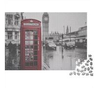 3 Pezzi Red Phone Box Set Di Biancheria Da Letto Con Stampa 3D in Microfibra Copripiumino Con Cerniera Urban London Scene Decorazione Per La Camera Da Letto Per Bambini,Ragazzi E Ragaz 70x50cm/1000pcs