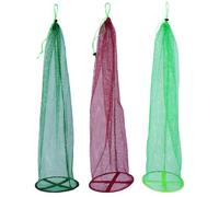 3 Pezzi Rete da Pesca Coulisse, Rete in Mesh Pieghevole, Capiente | Struttura a Coulisse, Facile da Riporre, Resistente All’usura, Mantiene il Pesce in Vita, Uso Semplice