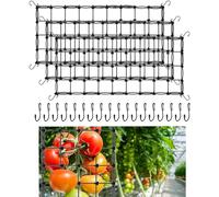 3 Pezzi Rete Elastica per Piante Rampicanti, 60 x 120 cm Reti per tenda da coltivazione, tenda idroponica a rete per piante, rete flessibile di supporto per frutta, Giardini, Accessori per Serre