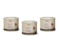 3 pezzi RICA CERA LIPOSOLUBILE per pelli molto secche COCCO 400ml