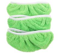 3 Pezzi Ricambio per Scopa in Pile di Corallo Verde, senza Pelucchi | Pavimenti in Piastrelle, Assorbe L’olio, Adatto a Pulizia a Secco, per Case e Hotel