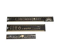 3 Pezzi Righello PCB Multifunzionale Strumenti di Misura, 15/20/25cm Strumento di Misurazione, Righello per Circuiti Stampati PCB Multifunzionale per Ingegneri Elettronici Kit Righello PCB