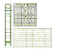 3 Pezzi Righello Sarta, Sewing Ruler, Righello Di Patchwork con Indicazioni Angoli, Angoli Di 30/45/60 Gradi, Comunemente Utilizzati Per Quilting, Misurazione e Lavori Artigianali con Tessuti