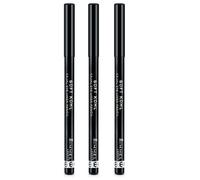 3 pezzi Rimmel London Soft Kohl Kajal Eyeliner Matita Occhi 061 Jet Black