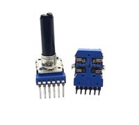 3 pezzi RK12 tipo verticale doppio 6 pin A10K A20K A103 A203 potenziometro D lunghezza gambo 23 mm (10K Ohm)