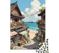 3 Pezzi Romantic Scenery Set Di Biancheria Da Letto Stampa 3d Morbida Microfibra Con Chiusura A Strappo Japan Beach Street Per Tutte Le Stagioni Per Bambini,Ragazzi E Ragaz 70x50cm/1000pcs
