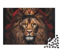 3 Pezzi Royal Lion Set Di Biancheria Da Letto Con Stampa 3D in Microfibra Con Chiusura A Strappo Fantasy Royal Art Decorazione Per La Camera Da Letto Per Bambini,Ragazzi E Ragaz 70x50cm/1000pcs