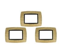 3 Pezzi SANDASDON SD88003-66 Placca 3M Legno Scuro Bombe Compatibile Bt. Living International
