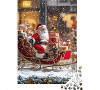 3 Pezzi Santa Claus Sleigh Set Di Biancheria Da Letto Con Stampa 3D in Microfibra Copripiumino Con Cerniera Christmas Festive Scene Decorazione Per La Camera Da Letto Per Ragazzi E Ragazze 70x50cm/100