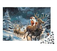 3 Pezzi Santa Claus Sleigh Set Di Biancheria Da Letto Stampa 3d Morbida Microfibra Copripiumino Con Cerniera Christmas Winter Scene Decorazione Per La Camera Da Letto Per Ragazzi E Ragazze 70x50cm/100
