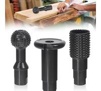3 Pezzi Scalpello Sferico per lima:Testa di Molatura a Sfera 14mm- Sferico Frese per Legno Kit per Legno da Intaglio Incisione Lucidatur Testa per Smerigliatrice Angolare Legno 115/125 mm