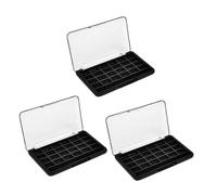 3 Pezzi Scatola Di Ombretti Tavolozza Trucco Ombra Kit Ombretto Paletta Per Il Trucco Tavolozza Di Trucco Vassoio Porta Ombretti Piatto Di Rossetto Nero Addominali
