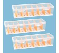 3 Pezzi Scatola Porta Cavi Trasparente con 7 Scomparti Regolabili, Organizer Cavi Scrivania in Plastica, Scatola Nascondi Cavi e Caricabatterie per Ufficio e Casa, Impermeabile e Antipolvere