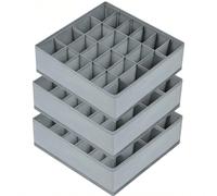 3 Pezzi Scatola Portatile Per Conservare Calzini E Biancheria Intima Del Bambino - 24 Spaziosi Scomparti, Tessuto In Rete Traspirante, Cerniera Resistente - Perfetta Per Organizzare E Pulire Calzini, 