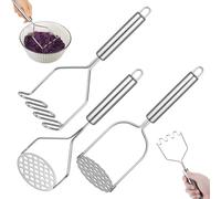 3 Pezzi Schiacciapatate Acciaio Inox, Schiacciapatate Professionale