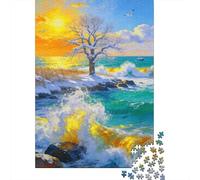 3 Pezzi Season at Sea Set Di Biancheria Da Letto Stampa 3d Morbida Microfibra Copripiumino Con Cerniera Winter Tree by Sea Per Tutte Le Stagioni Per Bambini,Ragazzi E Ragaz 38x26cm/1000pcs
