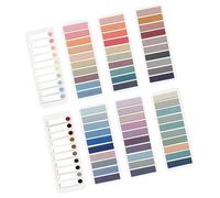 3 pezzi Segnalibro Adesivo PET Trasparente per Libri e documenti | Strisce Colorate Riutilizzabili, Marcatura Non Distruttiva, per Ufficio e Annotazione, 15x5,5x1cm