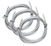 3 Pezzi Sensore Di Temperatura, Pt1000 Sensore Sonda Impermeabile Con Cavo In Pvc Sonda Di Temperatura Per Tubi In Acciaio Inossidabile Per Il Monitoraggio Della Temperatura (3 Metri)