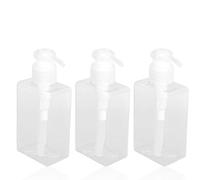 3 pezzi Senza Fuga Dispenser di Sapone 150 ml, Dispenser Bottiglie a Pompa in Plastica Trasparente Riutilizzabili per Bagno Cucina Liquido Lozione Shampoo Doccia