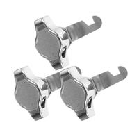 3 Pezzi Serratura senza Chiave 25mm Filetto Lega di Zinco Argento | Blocco a Molla Chiusura Automatica, Funzionamento Fluido, Alta Affidabilità per Laboratori e Ambienti di Lavoro