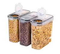 3 pezzi/set 2,5L/4L contenitore for cereali sigillato a prova di umidità e secchio dispenser da cucina trasparente(2.5L3PC)