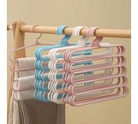 3 pezzi/Set Appendiabiti in plastica a 5 ripiani, adatto per organizzare e conservare capi lunghi come pantaloni, sciarpe e cravatte. Espositore decorativo, decorazione per le vacanze, decorazione per