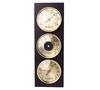 3 pezzi/set barometro termometro igrometro stazione meteorologica con cornice in legno ornamenti di base 31 cm x 11 cm per interni ed esterni
