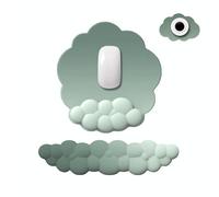 3 pezzi / set Cloudy Gradient Memory Foam Silicone Mouse Pad e tastiera, stile: