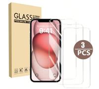 3 pezzi/set, compatibile con modelli Apple, protezione schermo in vetro temperato HD trasparente e full-screen. Trasparente e chiaro, senza deformazioni, resistente agli urti e ai graffi. Adatto per t